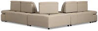Eden Gray Micro Small 2-arm Right Sleeper Sectional