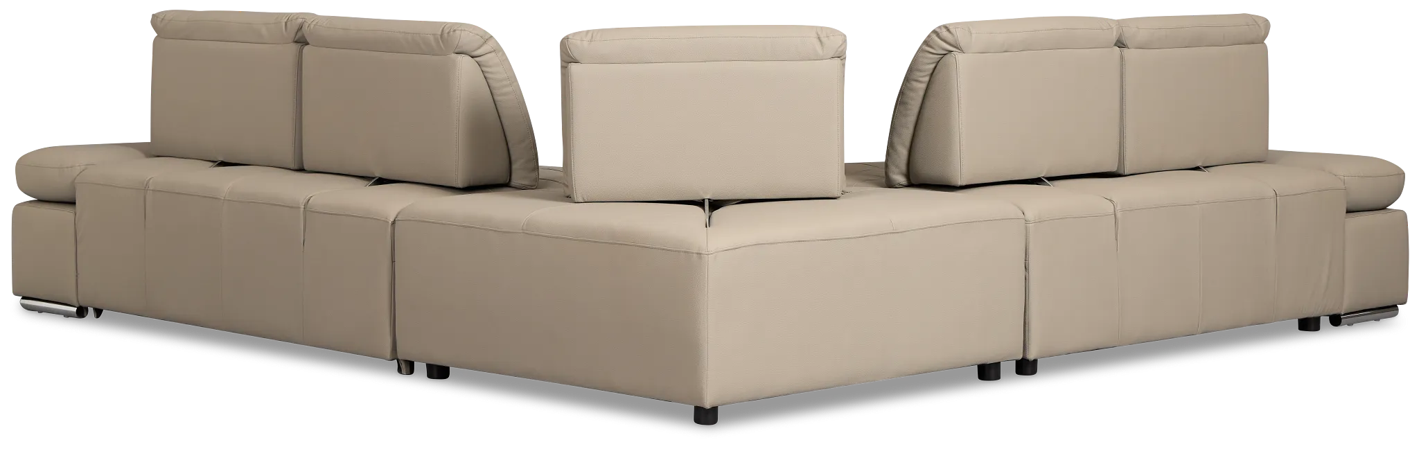 Eden Gray Micro Small 2-arm Right Sleeper Sectional