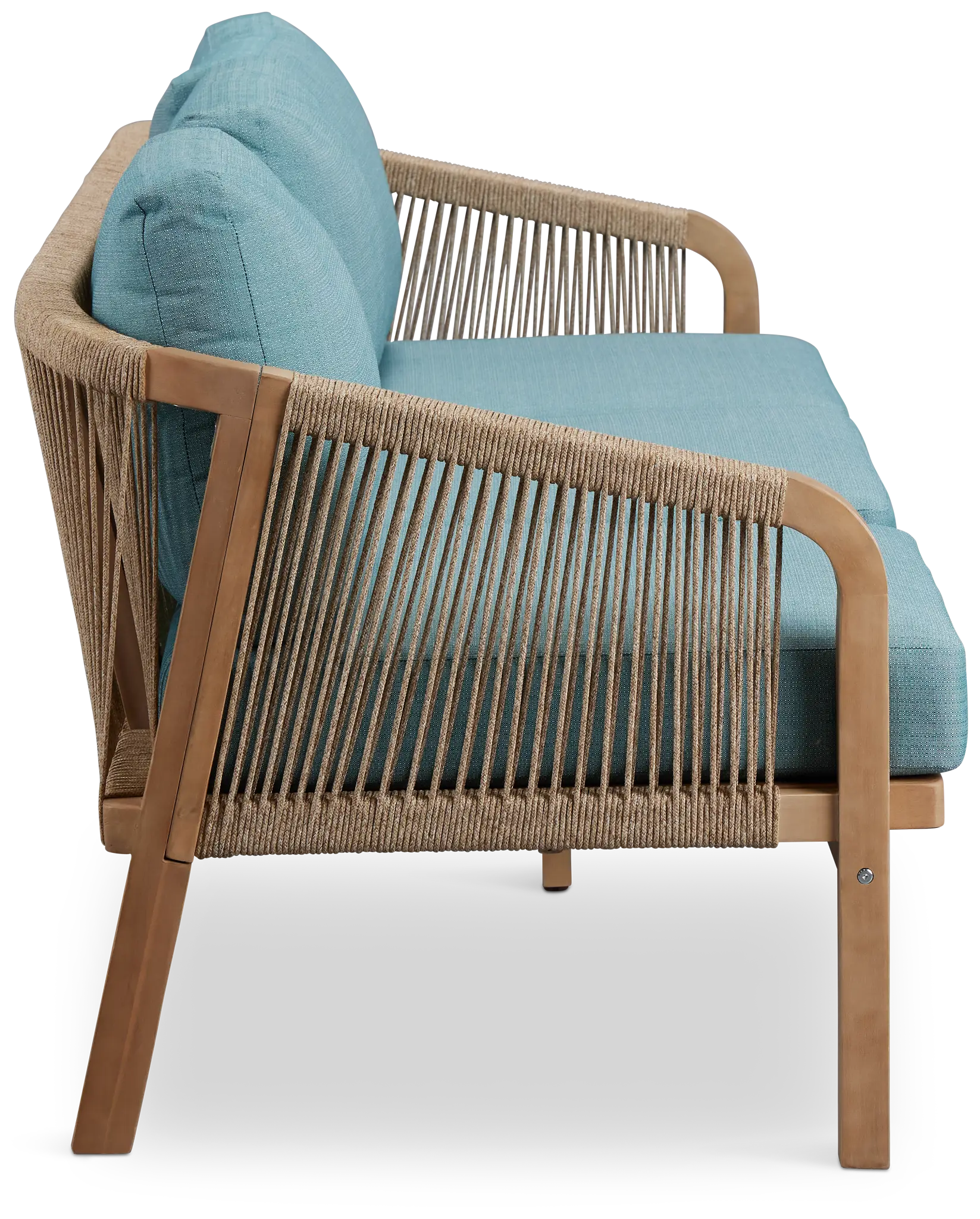 Laguna Light Tone Sofa With Teal Cushions Laguna Light Tone Sofa With Teal Cushions