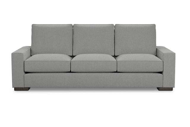 Edgewater Lucy Light Gray 96" Sofa W/ 3 Cushions