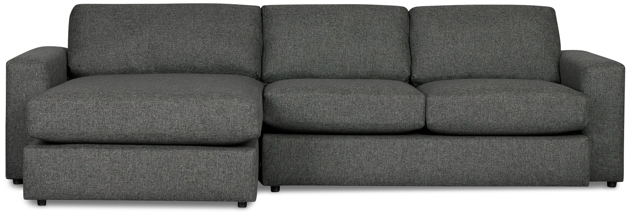 Brantley Dark Gray Fabric Left Chaise Sectional