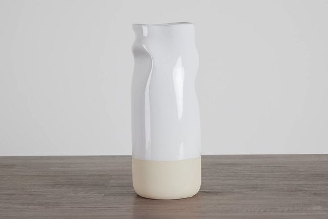 Mecari White Medium Vase