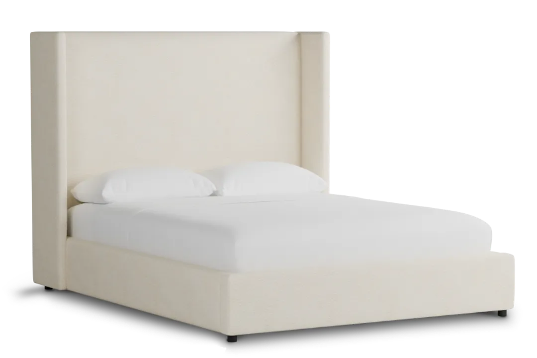 Captiva Gellar White 60" Upholstered Shelter Bed