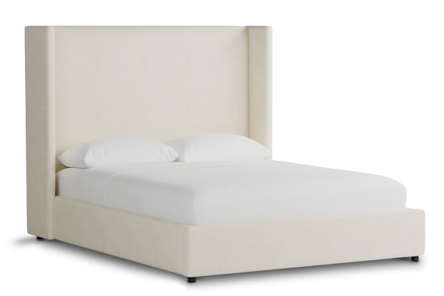 Captiva Gellar White 60" Upholstered Shelter Bed