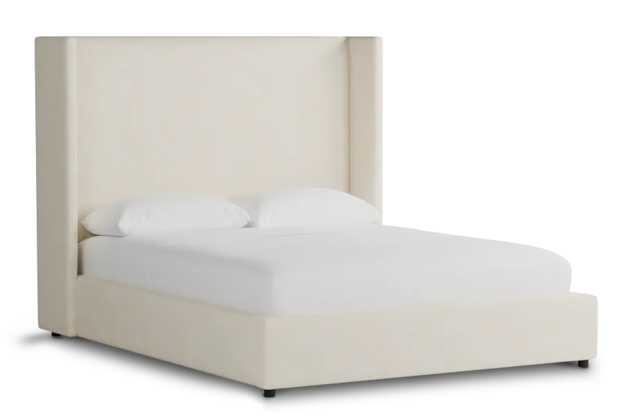 Captiva Gellar White 60" Upholstered Shelter Bed