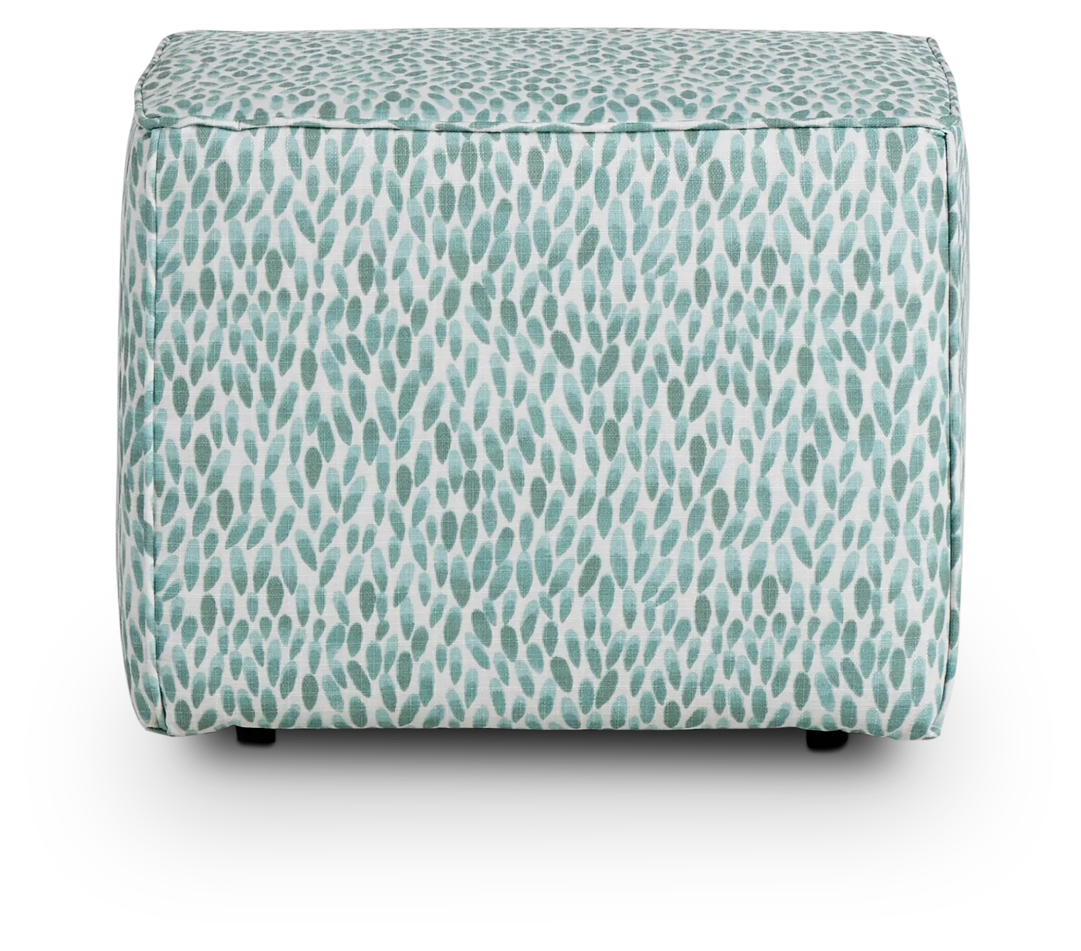 Lotus Light Blue Indoor/outdoor Accent Ottoman