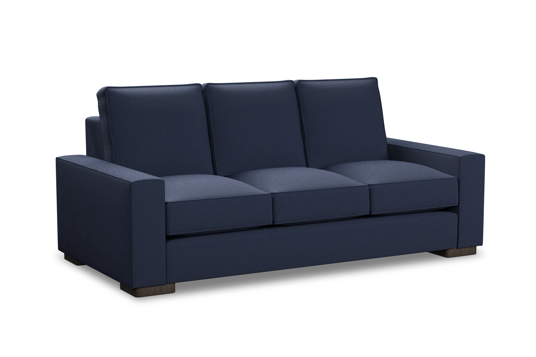 Edgewater Peyton Dark Blue 84" Sofa W/ 3 Cushions