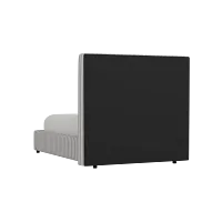Grayton Sea Lane Light Gray 54" Upholstered Platform Bed