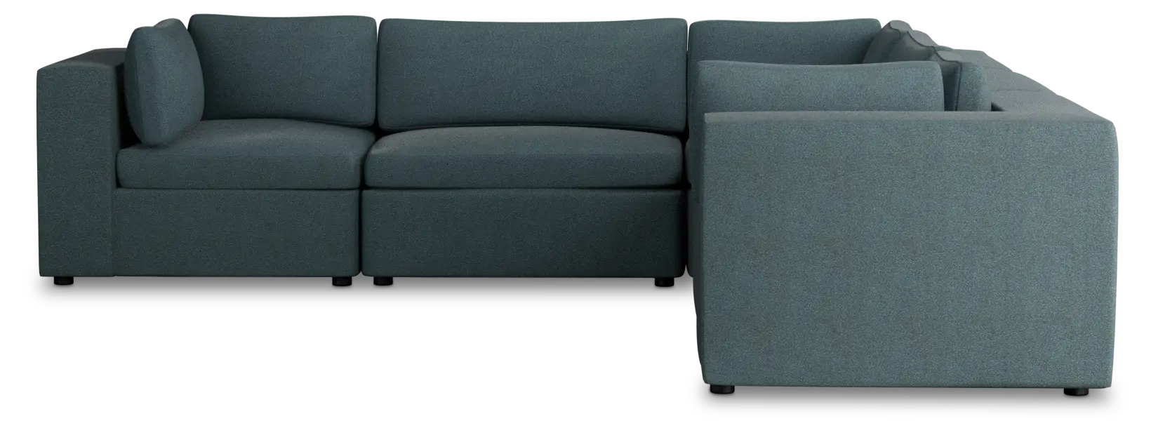 Destin Sutton Blue Fabric 5-piece Modular Sectional Destin Sutton Blue Fabric 5-piece Modular Sectional