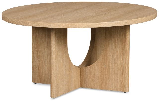 Lyndie Light Tone Round Coffee Table