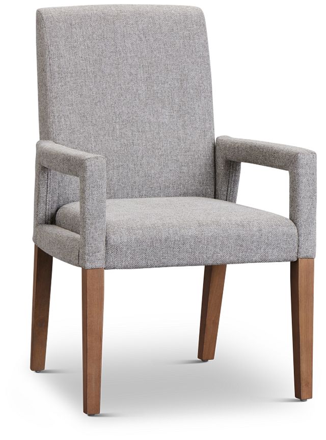 Provo Gray Upholstered Arm Chair
