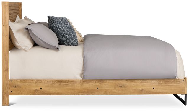 Perry Light Tone Panel Bed