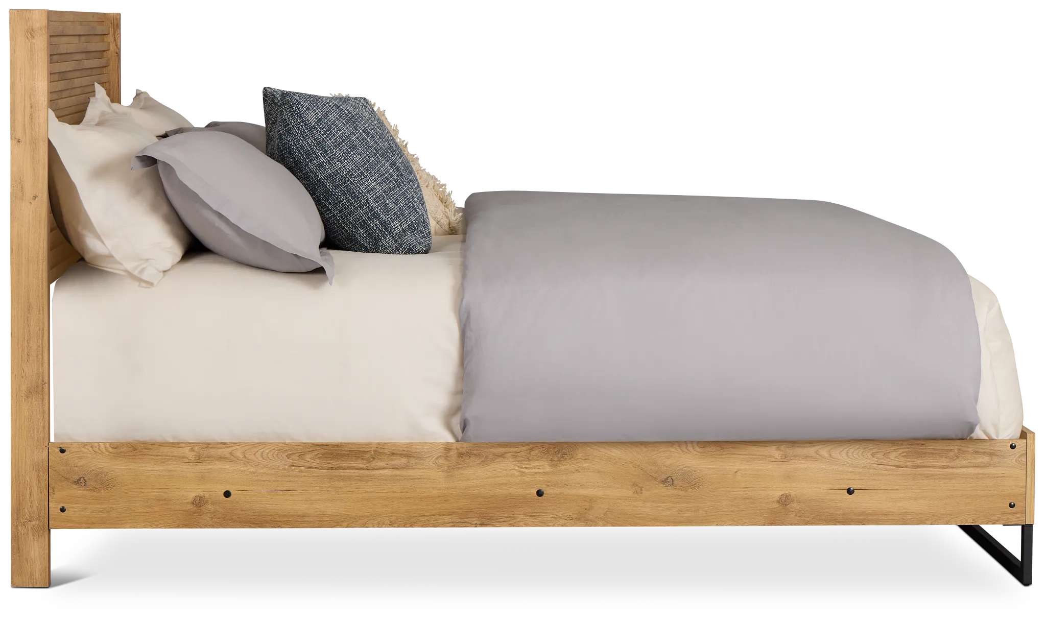 Perry Light Tone Panel Bed