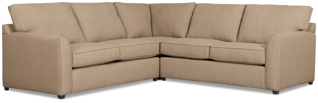 Tate Brown Fabric Medium 2-arm Right Facing Sleeper Sectional Tate Brown Fabric Medium 2-arm Right Facing Sleeper Sectional