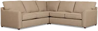 Tate Brown Fabric Medium 2-arm Right Facing Sleeper Sectional