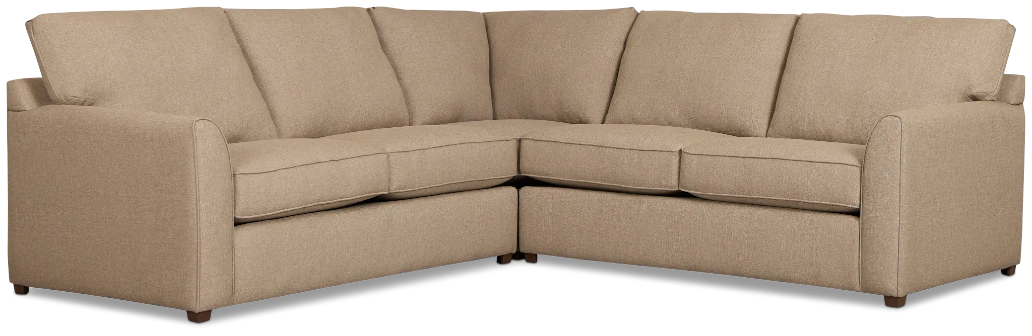Tate Brown Fabric Medium 2-arm Right Facing Sleeper Sectional Tate Brown Fabric Medium 2-arm Right Facing Sleeper Sectional