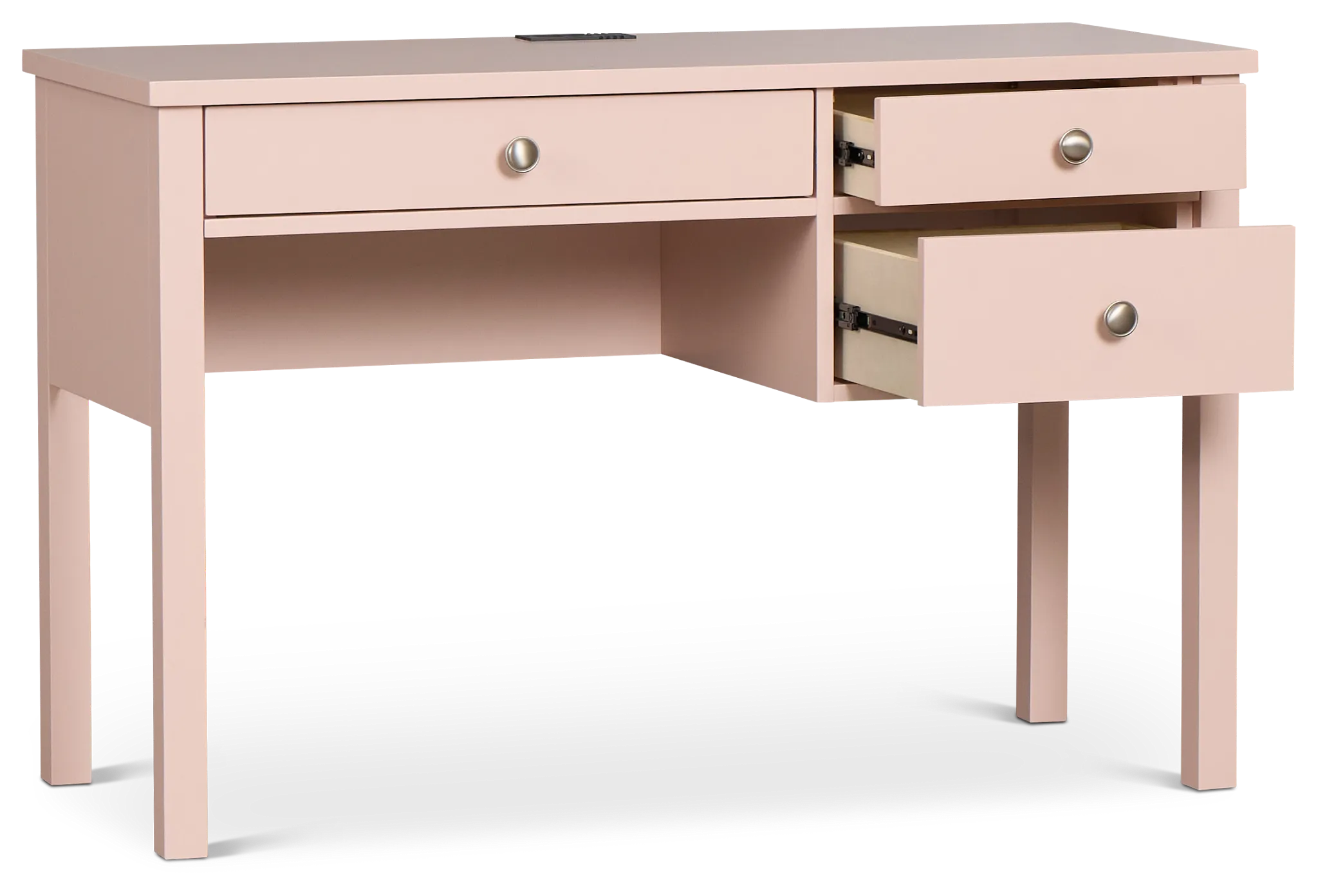 Charleston Pink 3-drawer Desk