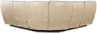 Casey Light Beige Lthr/vinyl Small Two-arm Power Reclining Sectional
