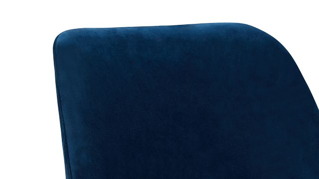 Violet Dark Blue Upholstered Side Chair (6)