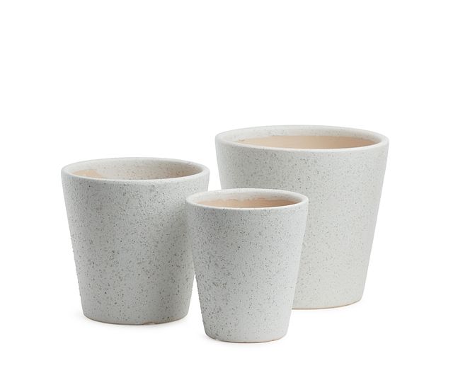 Hayden Ceramic Set Of 3 Vase