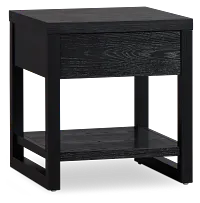 Williamsburg Black Square End Table