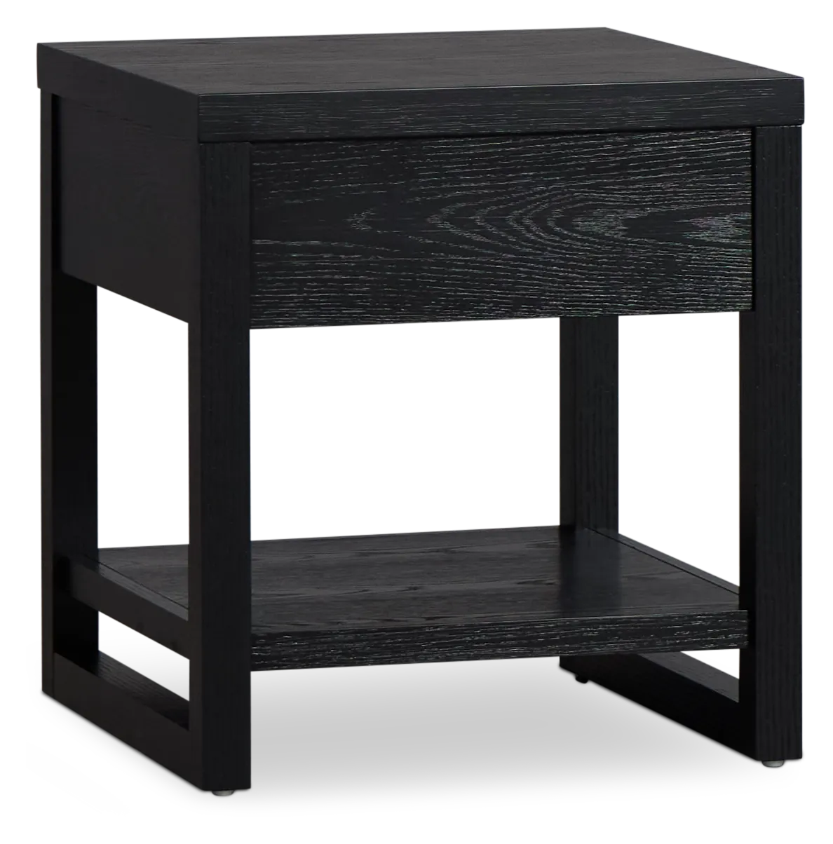 Williamsburg Black Square End Table