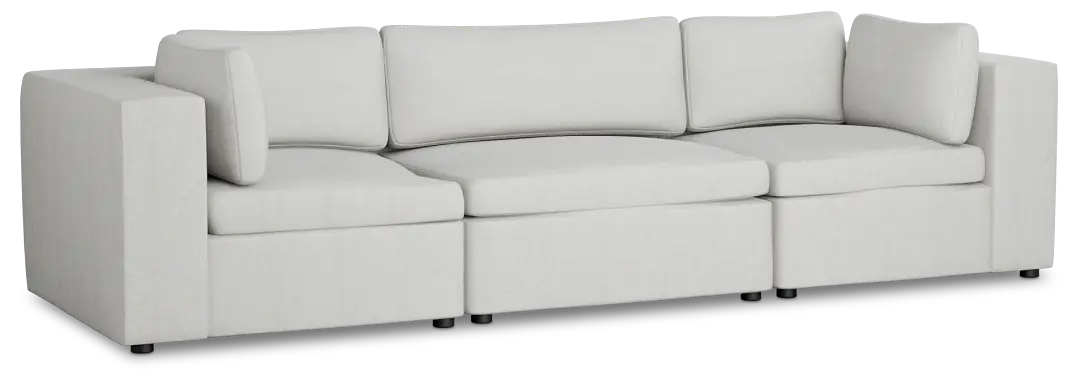 Destin Sutton Gray Fabric 3-piece Modular Sofa Destin Sutton Gray Fabric 3-piece Modular Sofa