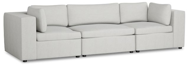 Destin Sutton Gray Fabric 3 Piece Modular Sofa