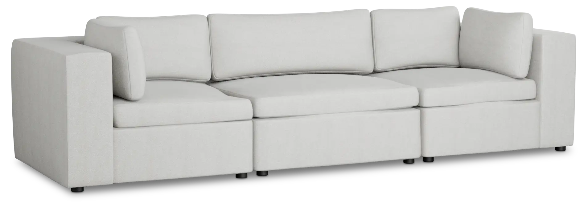 Destin Sutton Gray Fabric 3 Piece Modular Sofa Destin Sutton Gray Fabric 3 Piece Modular Sofa