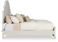 Charlotte White Uph Panel Bed