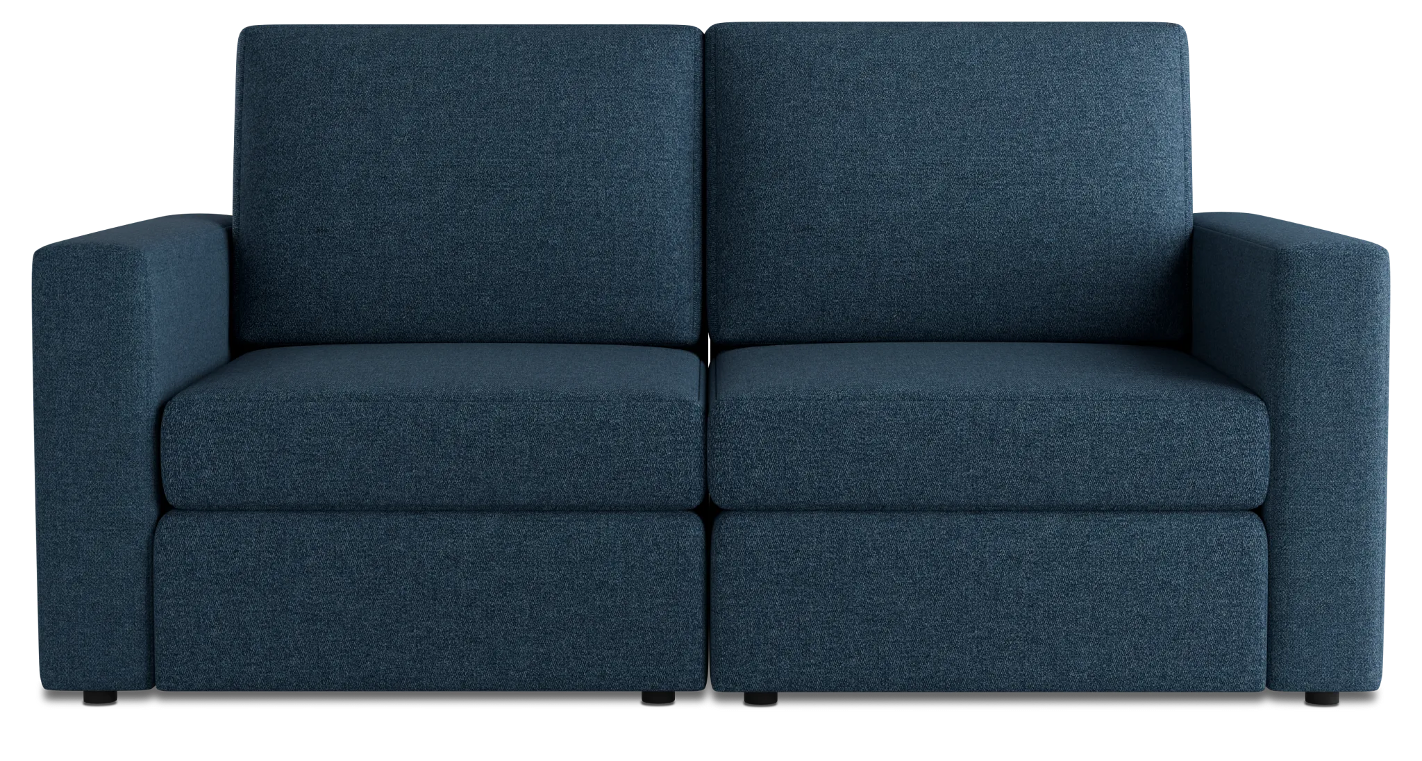 Citymod Blue Fabric 2-piece Modular Sofa