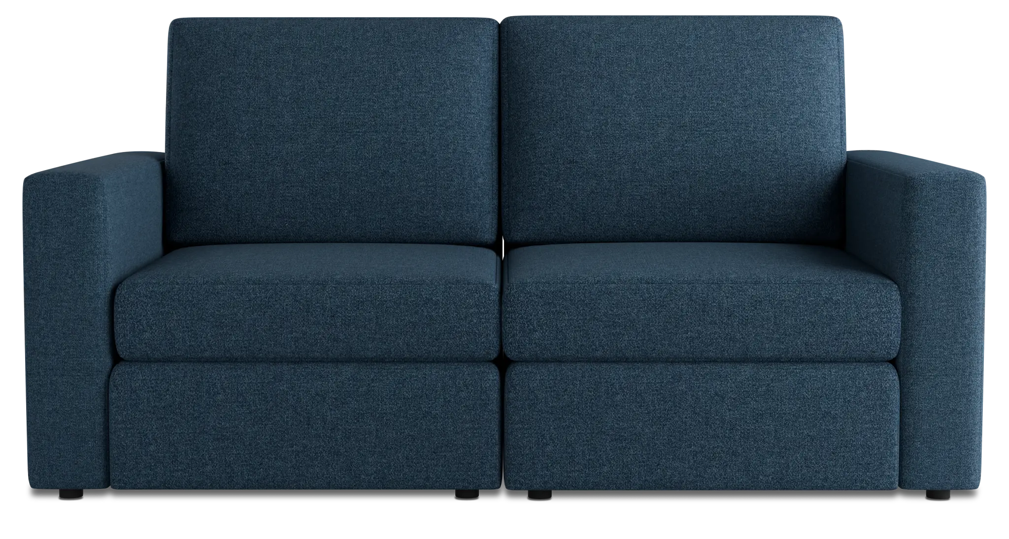 Citymod Blue Fabric 2-piece Modular Sofa Citymod Blue Fabric 2-piece Modular Sofa