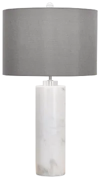 Pippi Gray Marble Table Lamp