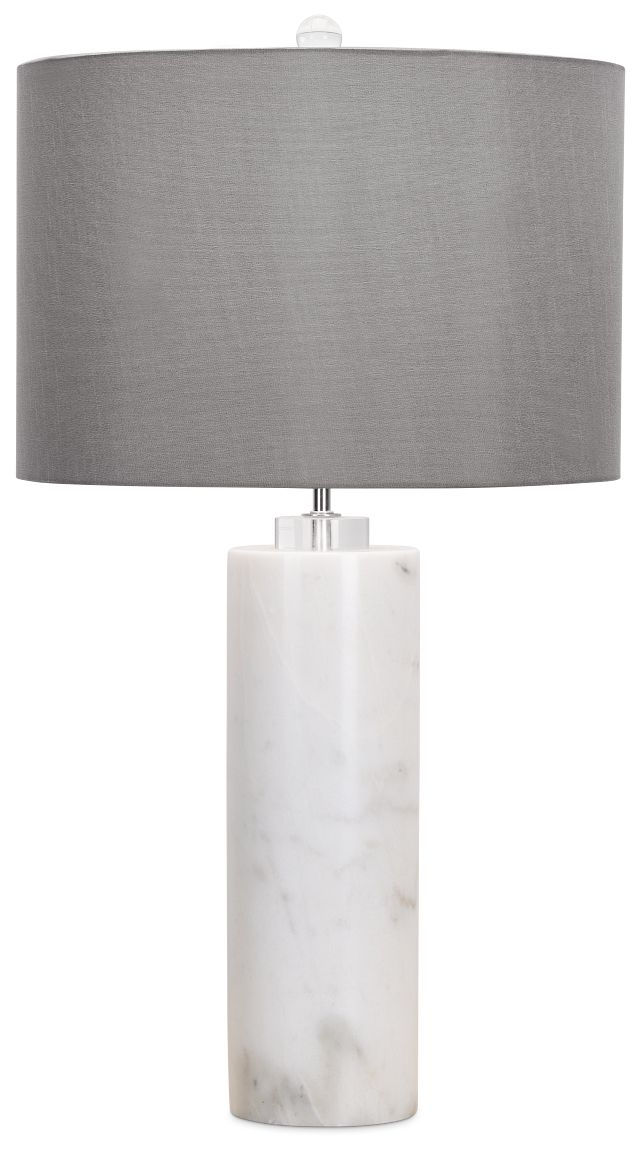 Pippi Gray Marble Table Lamp