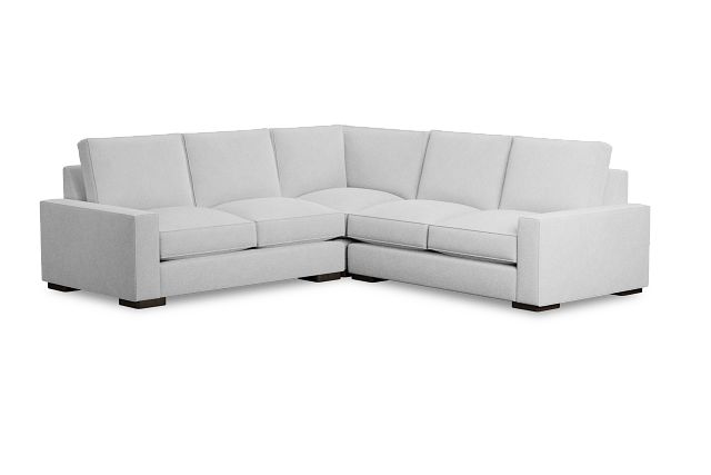 Edgewater Suave White Small Two-arm Sectional