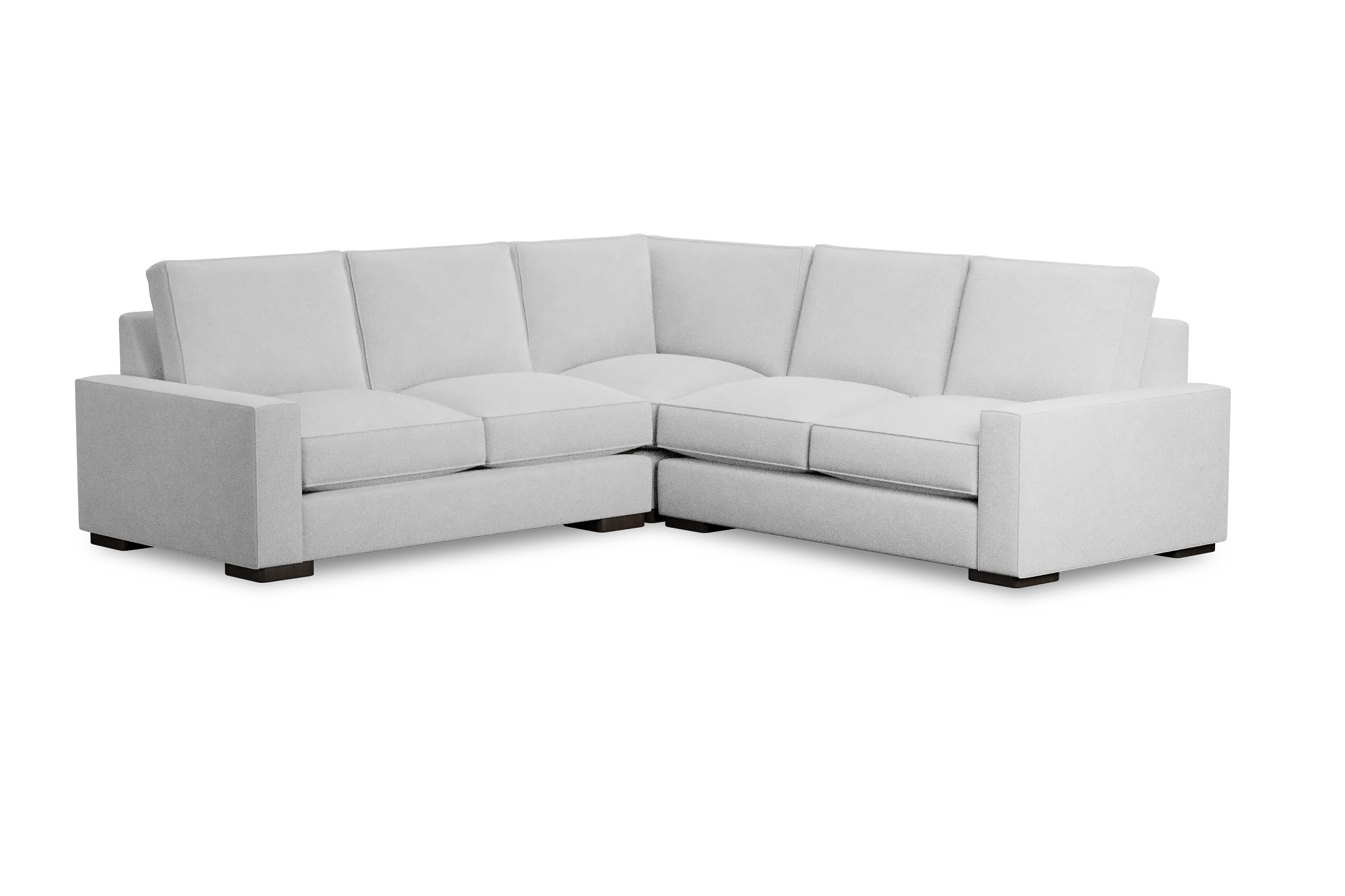 Edgewater Suave White Small Two-arm Sectional