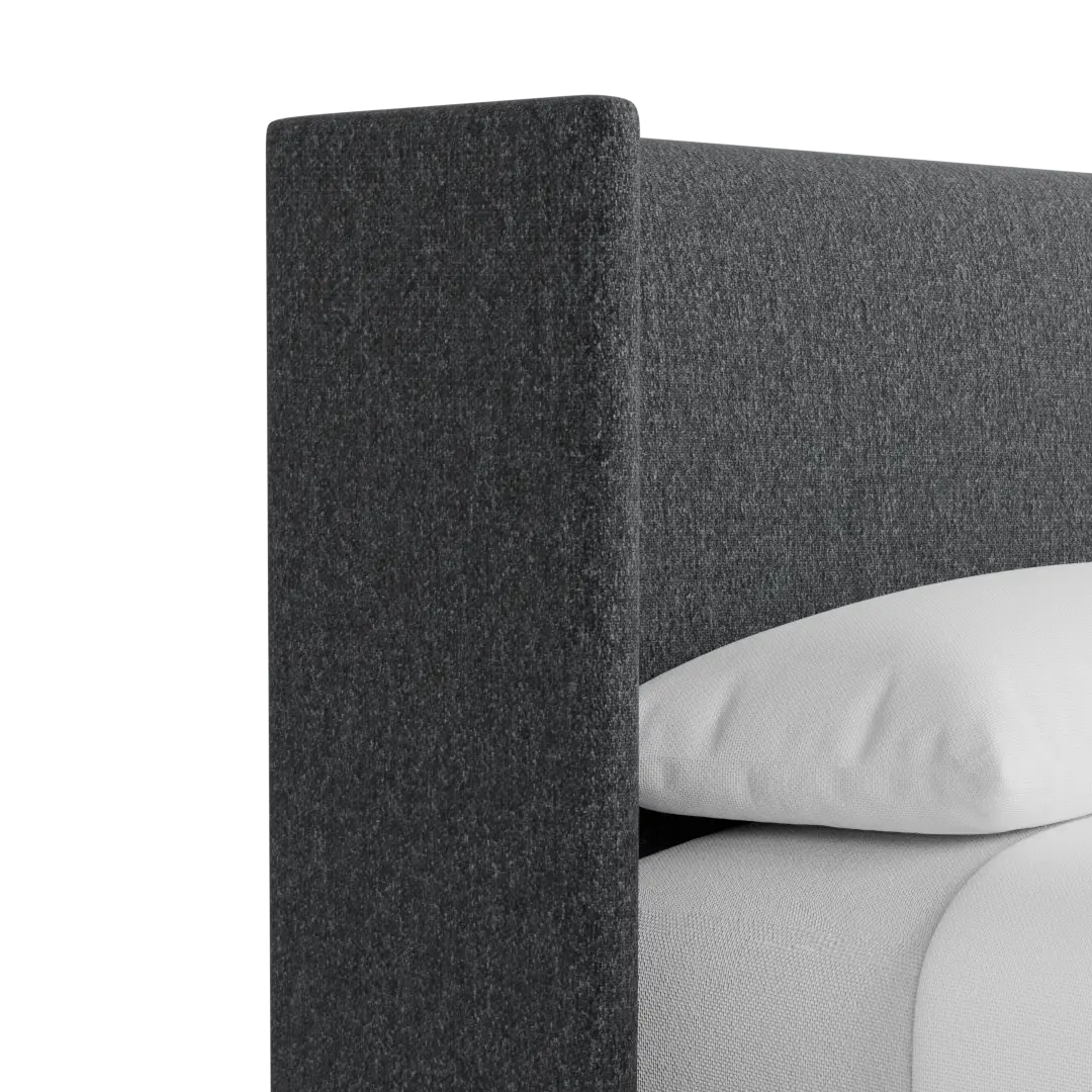 Captiva Delray Dark Gray 48" Upholstered Shelter Bed Captiva Delray Dark Gray 48" Upholstered Shelter Bed