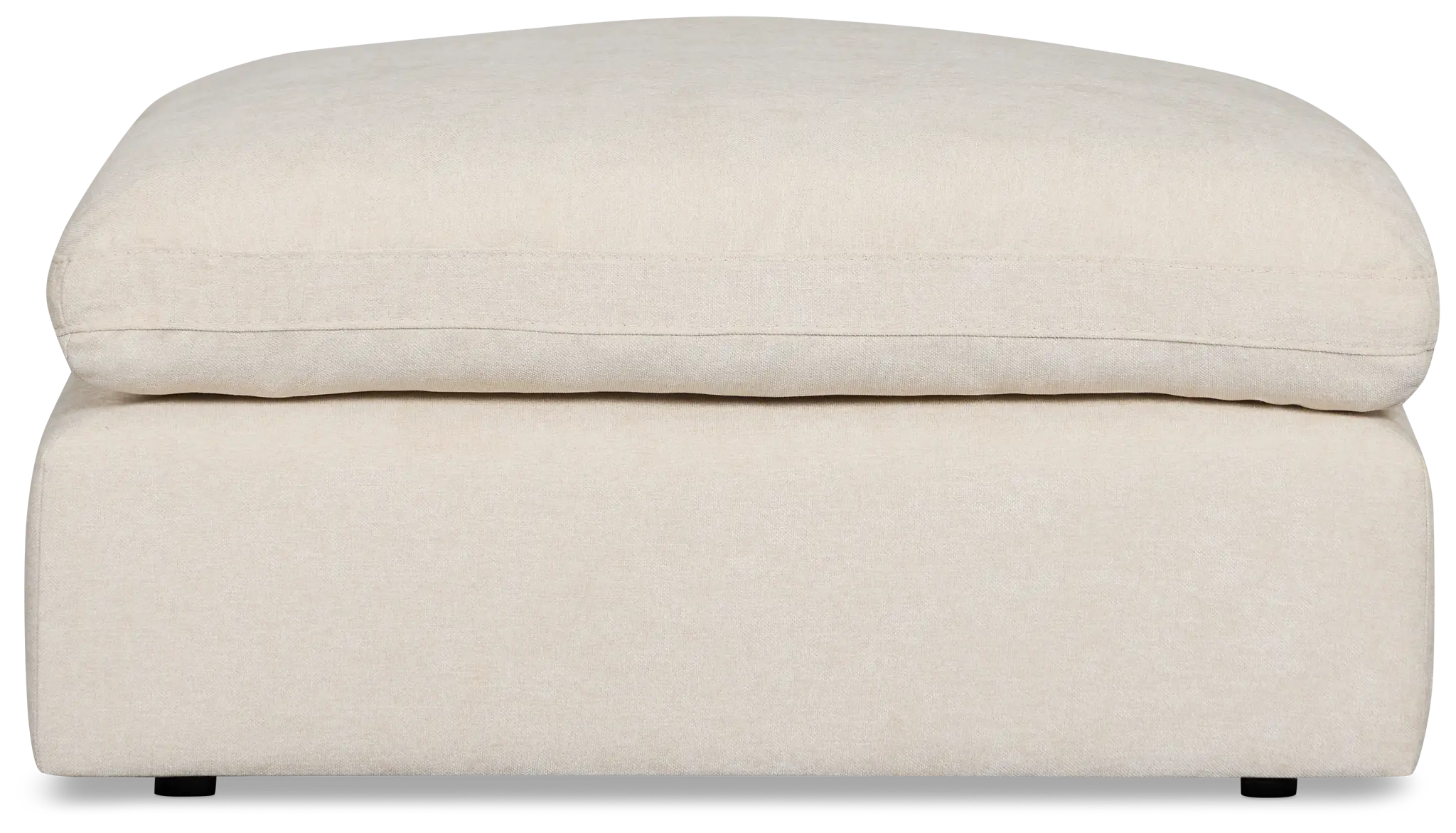 Drift Light Beige Fabric Ottoman Drift Light Beige Fabric Ottoman