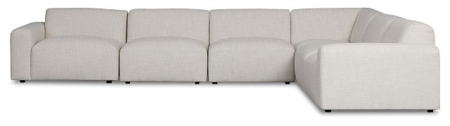 Baylor Light Beige Fabric 6-piece Modular Sectional