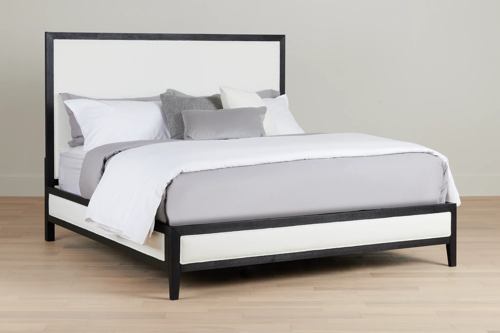 Alden Black Uph Platform Bed