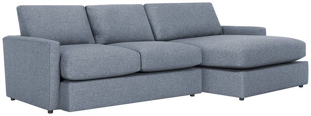 Noah Dark Gray Fabric Small Right Chaise Sectional (0)