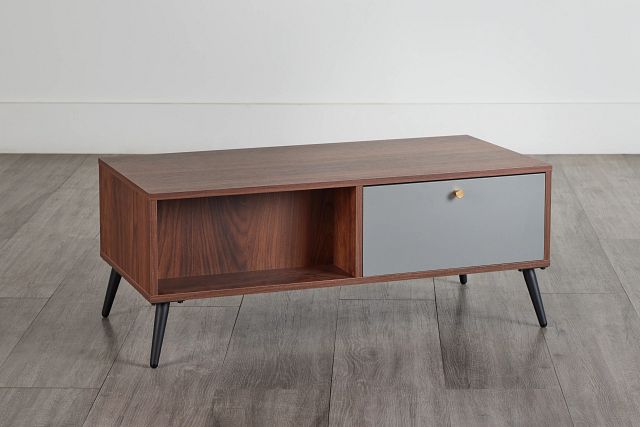Saxon Gray 1-drawer Coffee Table