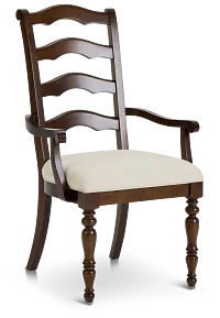 Savannah Dark Tone Upholstered Arm Chair