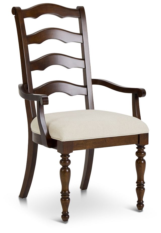 Savannah Dark Tone Upholstered Arm Chair