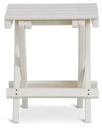 Cancun White End Table