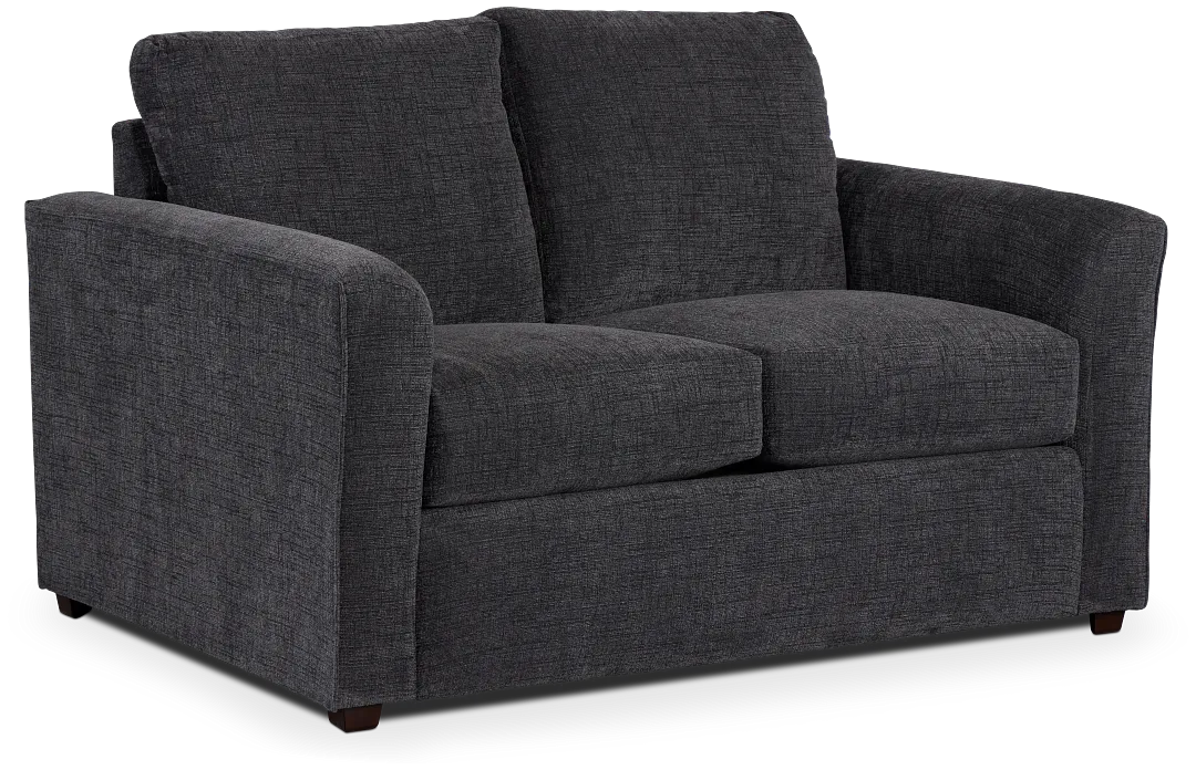 Maxie Dark Gray Micro Loveseat