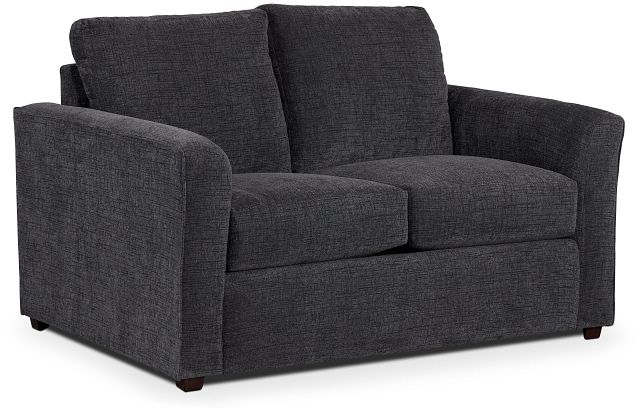 Maxie Dark Gray Micro Loveseat