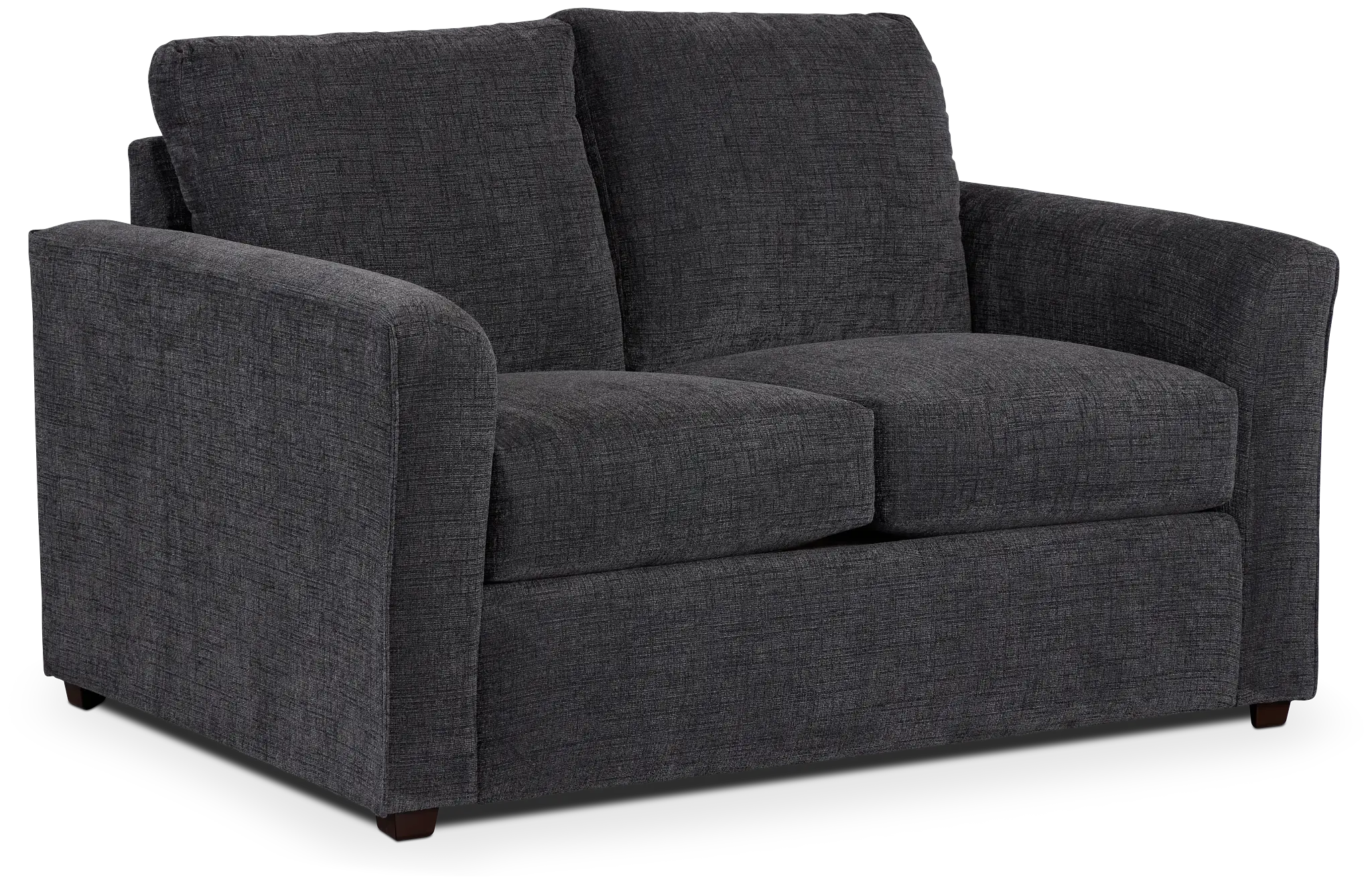 Maxie Dark Gray Micro Loveseat Maxie Dark Gray Micro Loveseat
