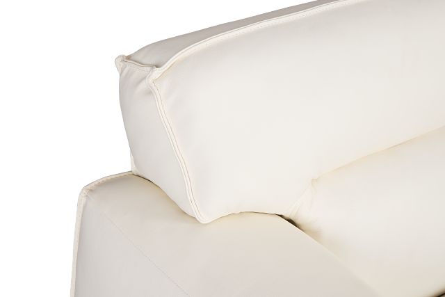 Blanca White Leather Sofa