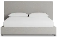 Gayton Elavation Khaki 54" Upholstered Platform Bed